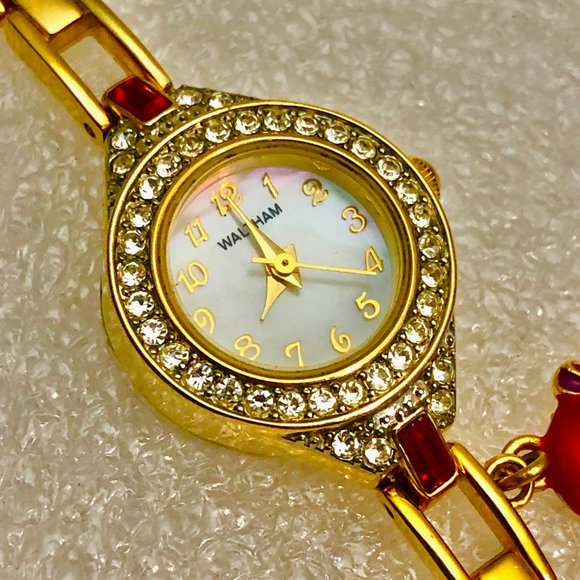 Waltham Red Hat Society Crystal Mother of Pearl Watch main image 8